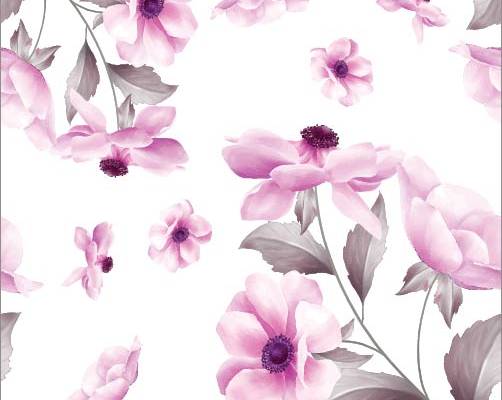 粉色植物花朵印花图案服装纺织数码印花花型素材