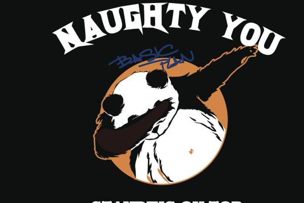 卡通动物熊猫字母潮牌印花服装裁片T恤卫衣烫图印花花型素材