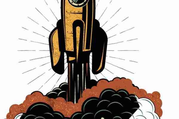 字母图案火箭潮牌印花服装裁片T恤卫衣烫图印花花型素材