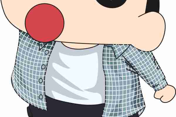 潮牌蜡笔小新印花图案服装裁片T恤卫衣烫图印花花型素材