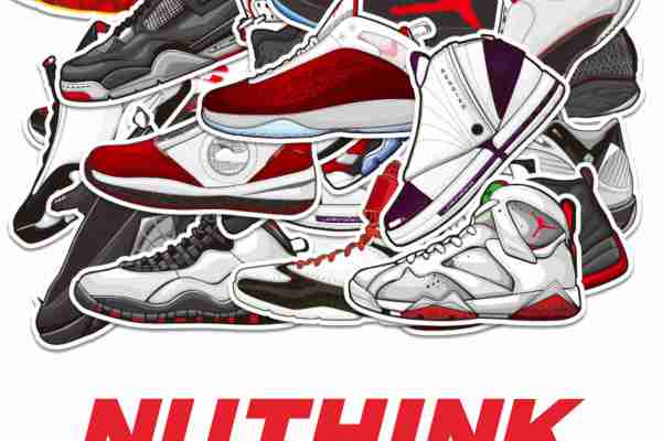 鞋子毒物字母潮牌印花图案服装裁片T恤卫衣烫图印花花型素材