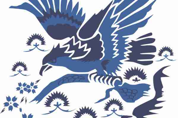 飞鸟印花图案服装裁片T恤卫衣烫图印花花型素材