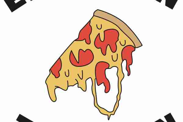 卡通披萨字母潮牌印花图案服装裁片T恤卫衣烫图印花花型素材