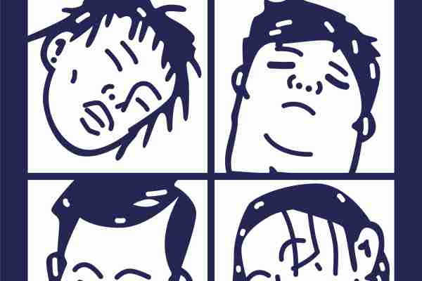 卡通人物头像字母印花图案服装裁片T恤卫衣烫图印花花型素材