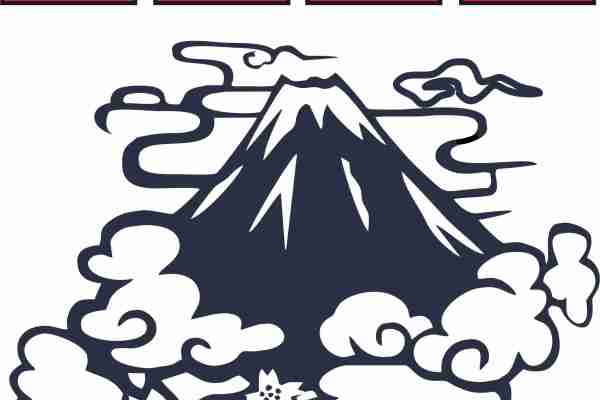 卡通火山祥云印花图案服装裁片T恤卫衣烫图印花花型素材