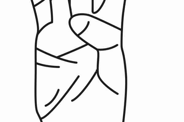 卡通手掌字母印花图案服装裁片T恤卫衣烫图印花花型素材