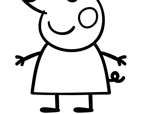 卡通动漫爆款小猪佩奇字母潮牌印花图案服装裁片T恤卫衣烫图印花花型素材