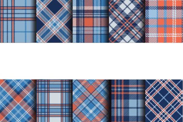 几何格子印花图案服装纺织数码印花花型素材