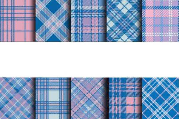 几何格子印花图案服装纺织数码印花花型素材