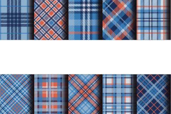 几何格子印花图案服装纺织数码印花花型素材