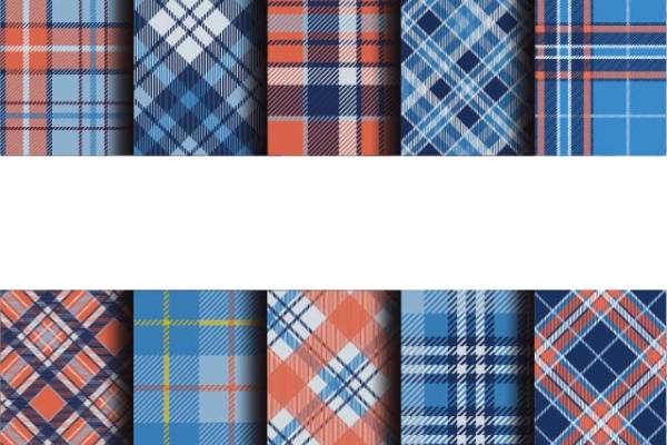 几何格子印花图案服装纺织数码印花花型素材