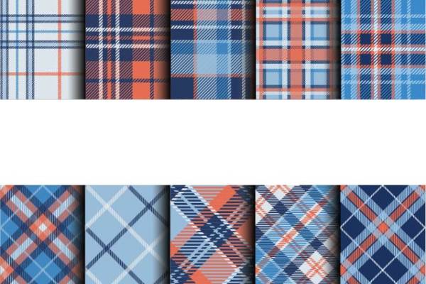 几何格子印花图案服装纺织数码印花花型素材