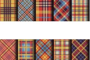 几何格子印花图案服装纺织数码印花花型素材