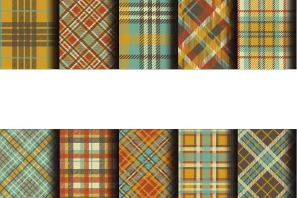 几何格子印花图案服装纺织数码印花花型素材