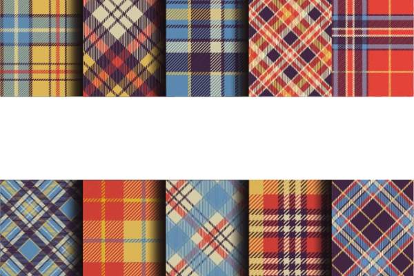 几何格子印花图案服装纺织数码印花花型素材