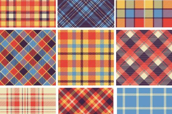 几何格子印花图案服装纺织数码印花花型素材