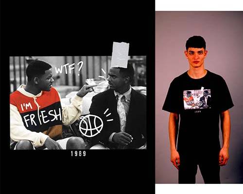 人物字母印花图案服装裁片T恤卫衣烫图印花花型素材