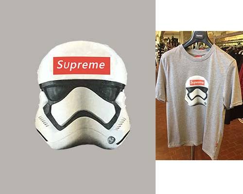 潮牌Supreme印花图案服装裁片T恤卫衣烫图印花花型素材