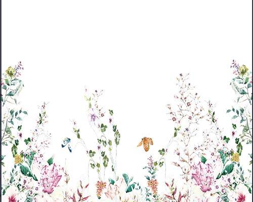 植物花朵蝴蝶印花图案服装纺织数码印花花型素材