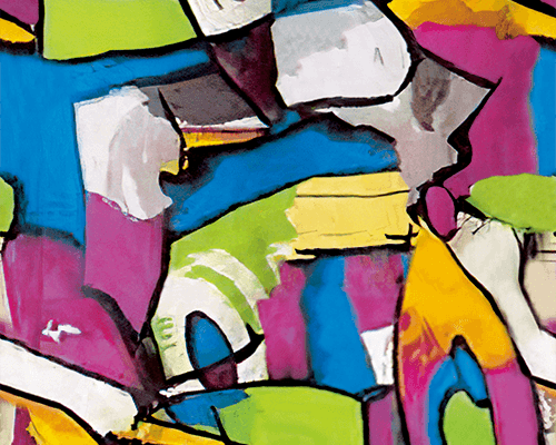 几何色彩涂鸦印花图案服装纺织数码印花花型素材