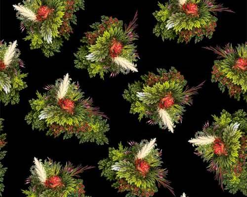 几何植物印花图案服装纺织数码印花花型素材