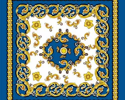 几何图案民族风方巾印花