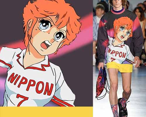 卡通动漫人物印花图案服装裁片T恤卫衣烫图印花花型素材