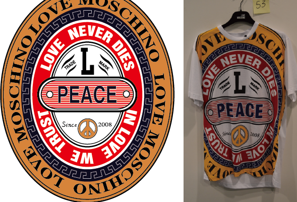 潮牌MOSCHINO印花图案服装纺织数码印花花型素材