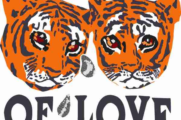 老虎图案字母印花服装裁片T恤卫衣烫图印花花型素材