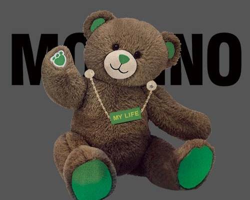 卡通潮牌小熊印花图案服装裁片T恤卫衣烫图印花花型素材