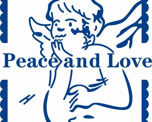 字母天使印花图案服装裁片T恤卫衣烫图印花花型素材