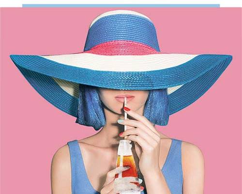 字母美女印花图案服装裁片T恤卫衣烫图印花花型素材