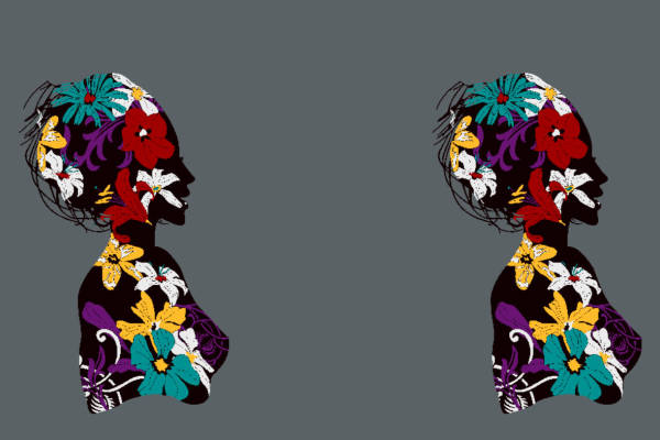 人物花朵印花图案服装纺织水印数码印花金昌素材