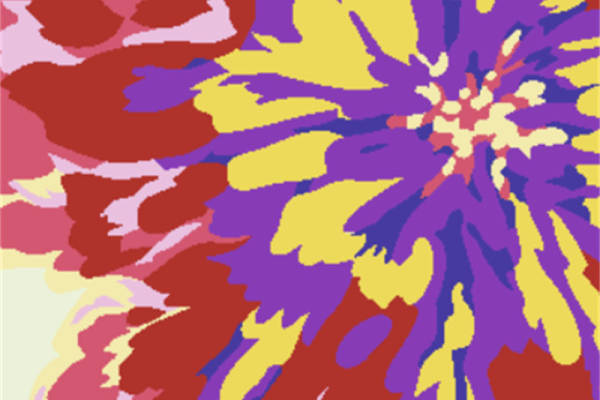 几何色彩植物花朵印花图案服装纺织水印数码印花花型金昌素材