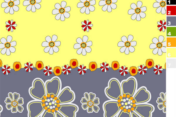 几何植物小碎花印花图案服装纺织水印数码印花花型金昌素材