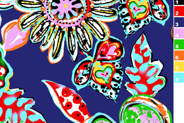 几何植物花朵印花图案服装纺织水印数码印花金昌素材