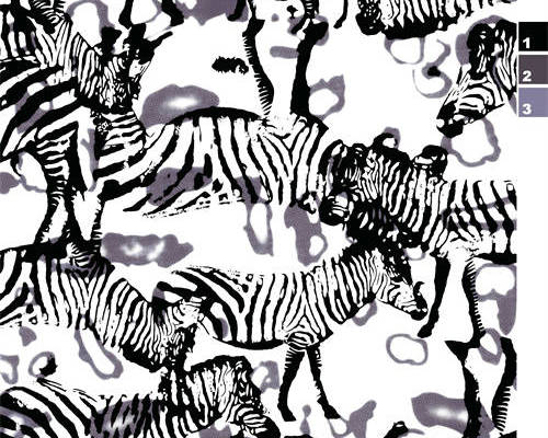 动物斑马印花图案服装纺织水印数码印花金昌花型素材