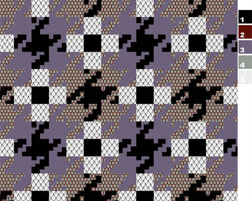 几何千鸟格子印花图案服装纺织水印数码印花金昌素材