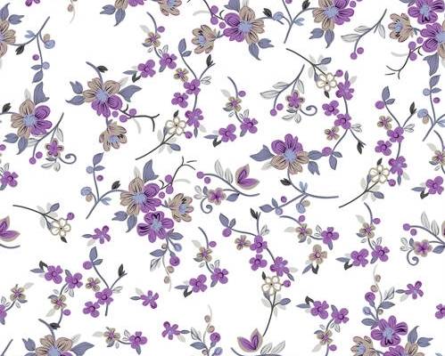 植物小碎花印花图案服装纺织水印数码印花金昌花型