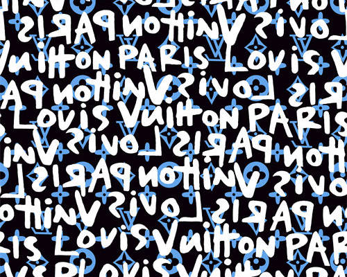 字母潮牌拼接印花图案服装纺织水印数码印花金昌花型素材