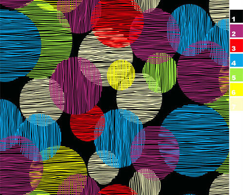 几何线条圆点印花图案服装纺织水印数码印花金昌花型素材