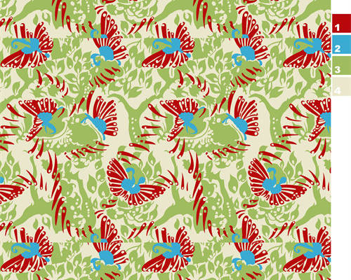 几何植物印花图案服装纺织水印数码印花金昌花型素材