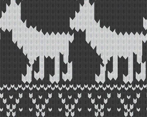 几何驯鹿印花图案服装纺织水印数码印花金昌花型素材