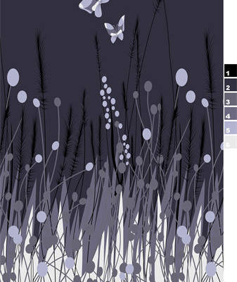 植物蝴蝶印花图案服装纺织水印数码印花金昌花型素材