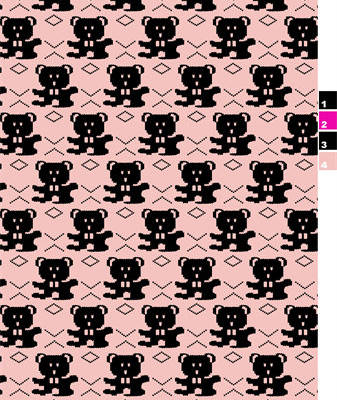 卡通小熊印花图案服装纺织水印数码印花金昌花型素材