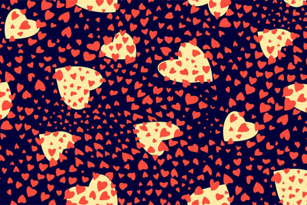 几何爱心拼接印花图案服装纺织水印数码印花金昌花型素材