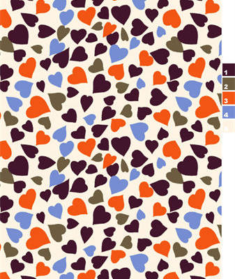 几何心形拼接印花图案服装纺织水印数码印花金昌花型素材