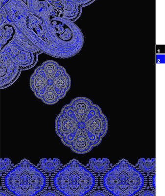 民族风花纹印花图案服装纺织水印数码印花金昌花型素材