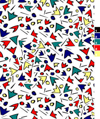 几何拼接印花图案服装纺织水印数码印花金昌花型素材