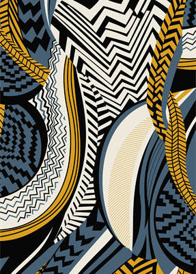 几何花纹印花图案服装纺织水印数码印花金昌花型素材